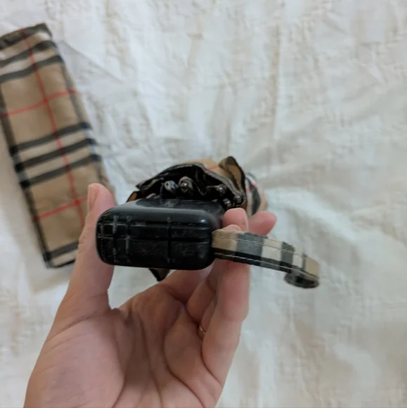 Burberry Vintage Travel Folding Umbrella - Picture 9 of 14